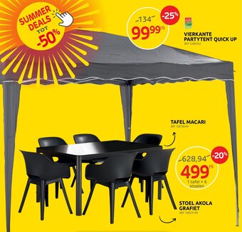 Brico Vierkante Partytent Quick Up aanbieding