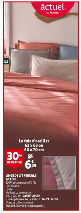 Linge De Lit Percale Actuel