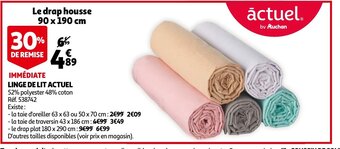 Auchan Linge De Lit Actuel aanbieding