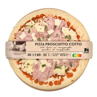 Delhaize Pizza proscuitto cotto aanbieding