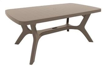 Dreamland Keter Allibert tuintafel Baltimore cappuccino L 177 x B 100 cm aanbieding