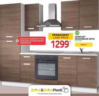 Brico Compleet Keukenblok Sofia aanbieding