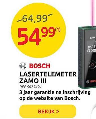 Brico Bosch Lasertelemeter Zamo III aanbieding
