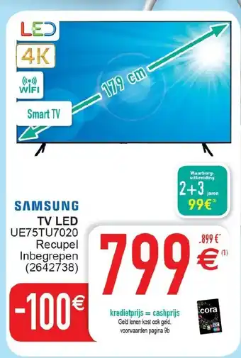 Cora Samsung Tv Led UE75TU7020 aanbieding