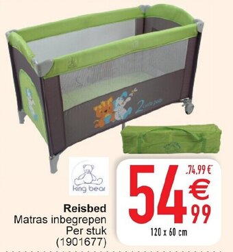 Cora King Bear Reisbed aanbieding