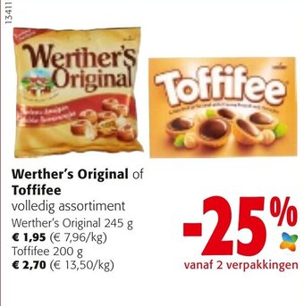 Colruyt Werther's Original of Toffifee aanbieding