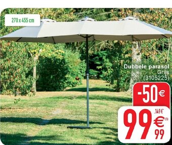 Cora Dubbele Parasol aanbieding
