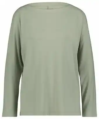 HEMA HEMA Dames T-shirt Boothals Lichtgroen (lichtgroen) aanbieding