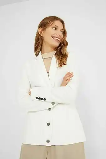 Desigual Hybride denim blazer - WHITE - 36 aanbieding