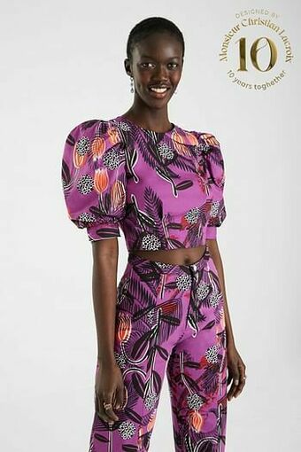 Desigual Korte blouse met rits achter - RED - L aanbieding