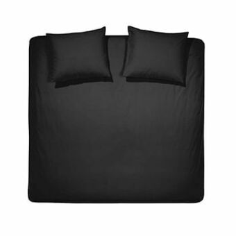 Leen Bakker Cinderella dekbedovertrek Weekend - zwart - 200x200/220 cm - Leen Bakker aanbieding