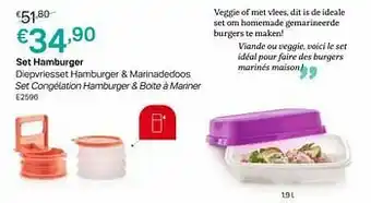 Set hamburger