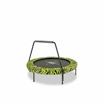 Brico Exit trampoline Tiggy Junior met beugel ø140cm zwart/groen aanbieding