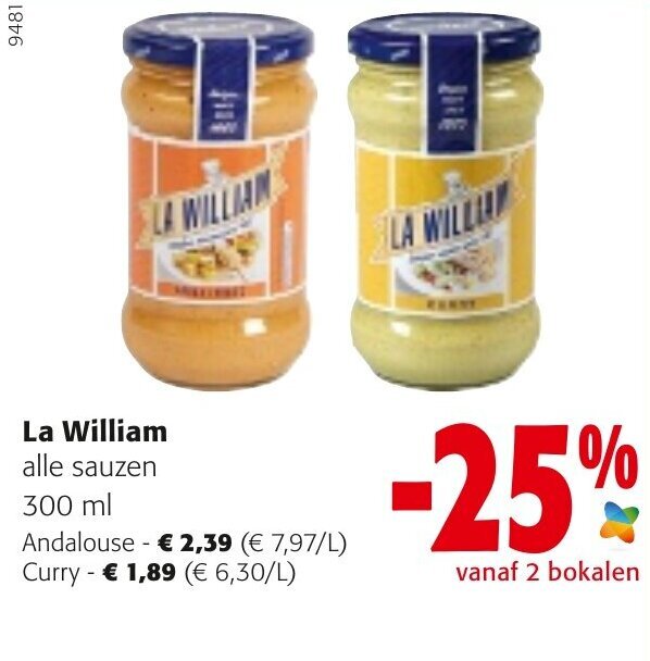 La William Andalouse, Curry promotie bij Colruyt