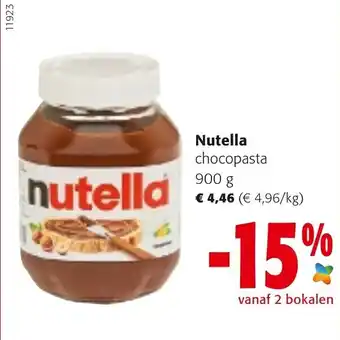 Colruyt Nutella chocopasta 900g aanbieding