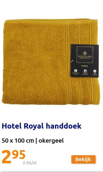 Action Hotel Royal Handdoek 50 x 100 cm aanbieding