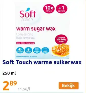 Action Soft Touch warme suikerwax 250 ml aanbieding