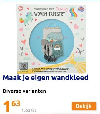 Action Maak je eigen wandkleed aanbieding