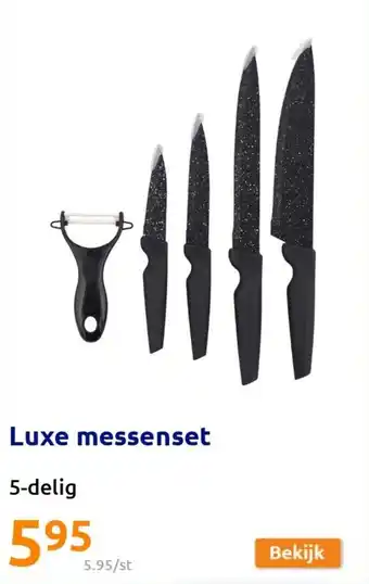 Action Luxe messenset 5-delig aanbieding