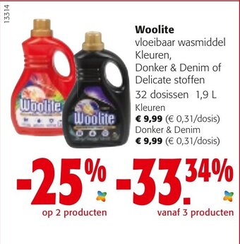 Colruyt Woolite Kleuren, Donker & Denim aanbieding