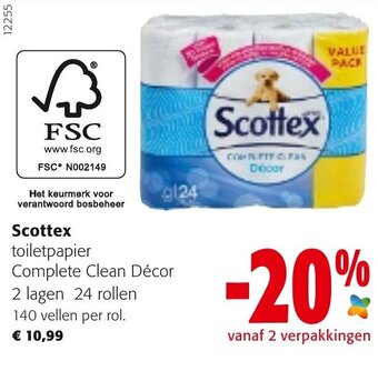 Colruyt Scottex toiletpapier aanbieding