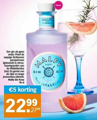 Albert Heijn Malfy gin rosa aanbieding