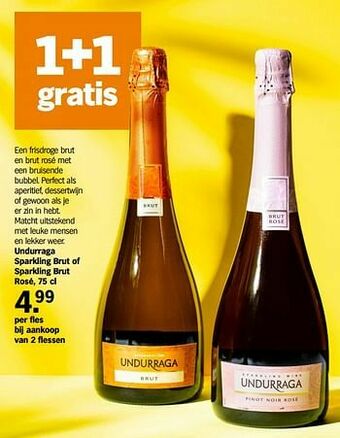 Undurraga sparkling brut of sparkling brut rosé