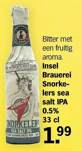 Insel brauerei snorke - lers sea salt ipa