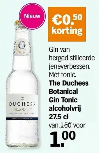 The duchess botanical gin tonic alcoholvrij