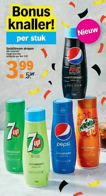 Albert Heijn Sodastream siropen aanbieding