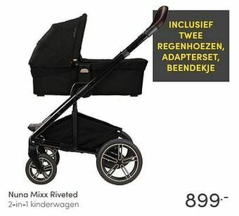 Baby & Tiener Nuna mixx riveted 2-in-1 kinderwagen aanbieding