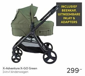Baby & Tiener X-adventure x-go green 2-in-1 kinderwagen aanbieding