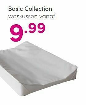 Baby & Tiener Basic collection waskussen aanbieding