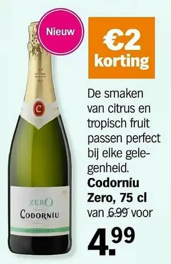 Albert Heijn Codorníu zero aanbieding