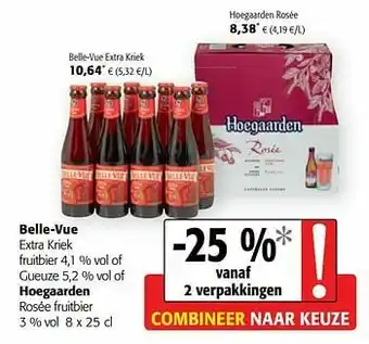 Colruyt Belle-vue extra kriek fruitbier aanbieding