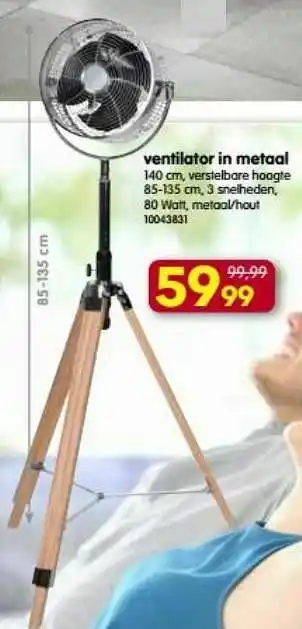 Yess Ventilator in metaal aanbieding