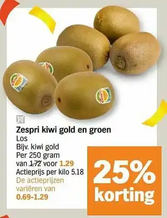 Albert Heijn Kiwi gold aanbieding