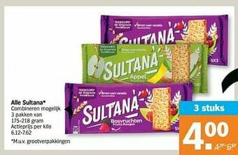 Albert Heijn Alle sultana aanbieding