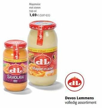 Colruyt Devos lemmens mayonaise met eieren aanbieding