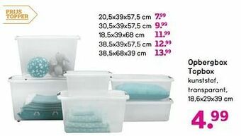 Leen Bakker Opbergbox topbox aanbieding