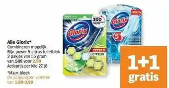 Albert Heijn Power 5 citrus toiletblok aanbieding