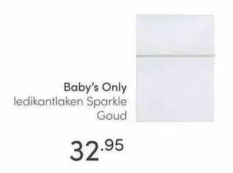 Baby & Tiener Baby`s only ledikantlaken sparkle goud aanbieding