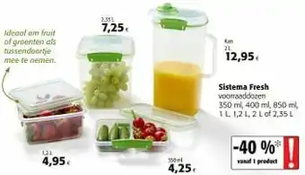 Colruyt Sistema fresh voorraaddozen aanbieding