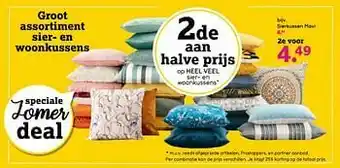 Leen Bakker Sierkussen mavi aanbieding
