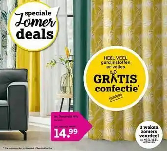 Leen Bakker Gordijnstof mike aanbieding