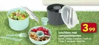 Lunchbox met compartimenten