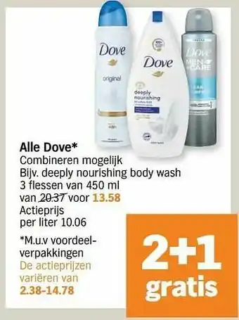 Albert Heijn Deeply nourishing body wash aanbieding