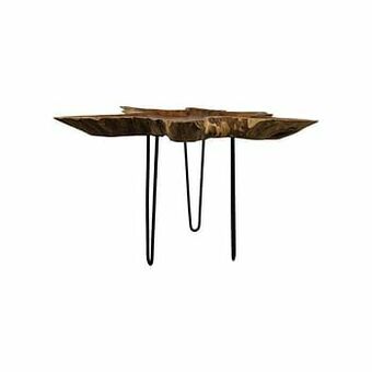 HSM Collection salontafel Orion - naturelkleur/zwart - 57x70-80 cm - Leen Bakker