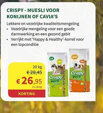 Crispy - Muesli Voor Konijnen Of Cavia's