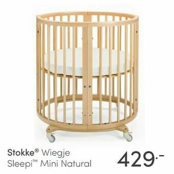 Baby & Tiener Stokke wiegje sleepi mini natural aanbieding